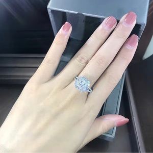 New Zirconia Diamond Ring sz 6-10 Costume Jewelry Band Valentines Day